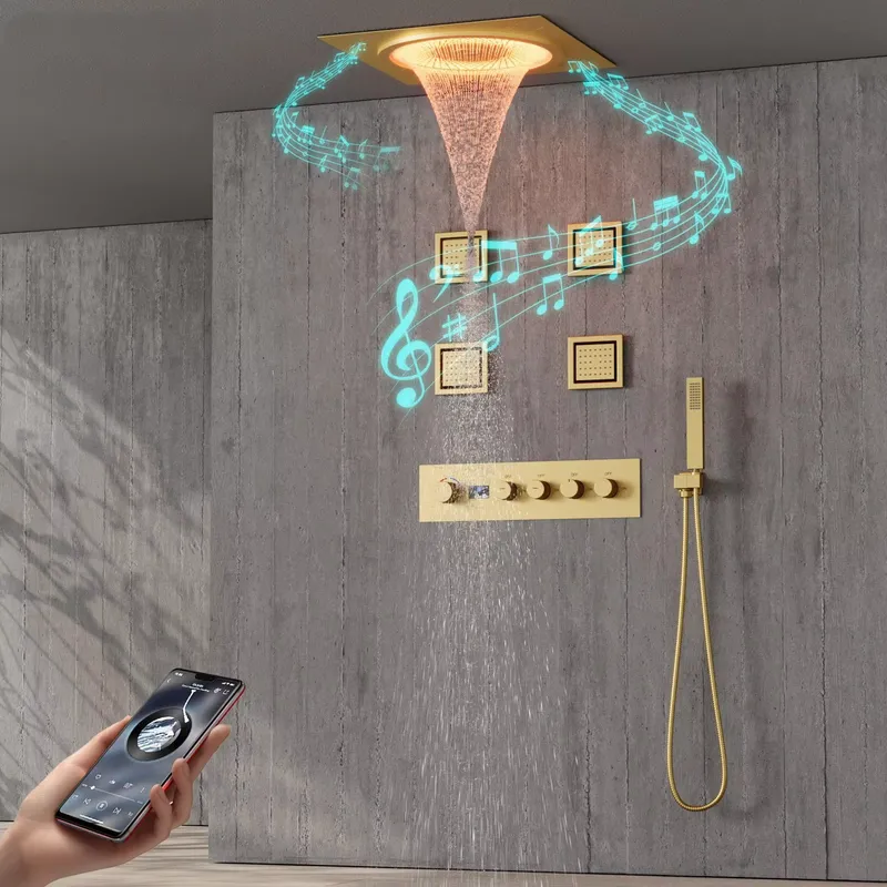 Home Decor Gift - Ensemble de douche LED intelligent avec