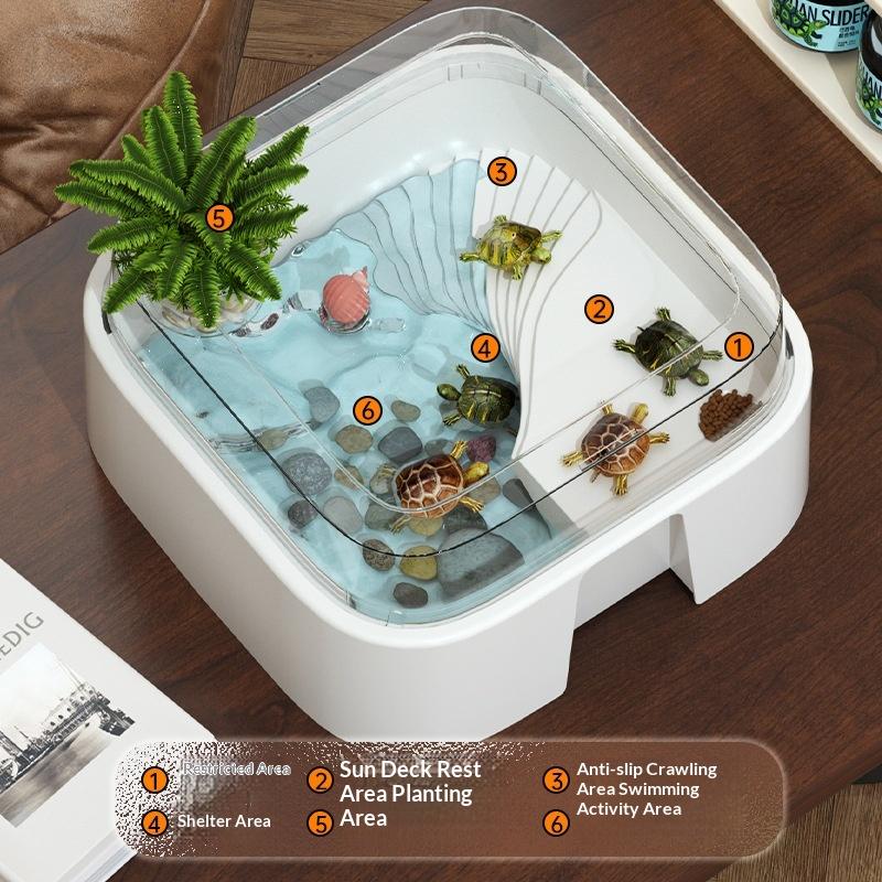 Home Decor Habitat - Nouvelle terrarium transparente pour tortues, décoration