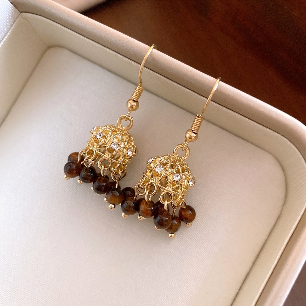 Boho Wind Chimes - Boucles d'oreilles pendantes bohèmes Jhumka en
