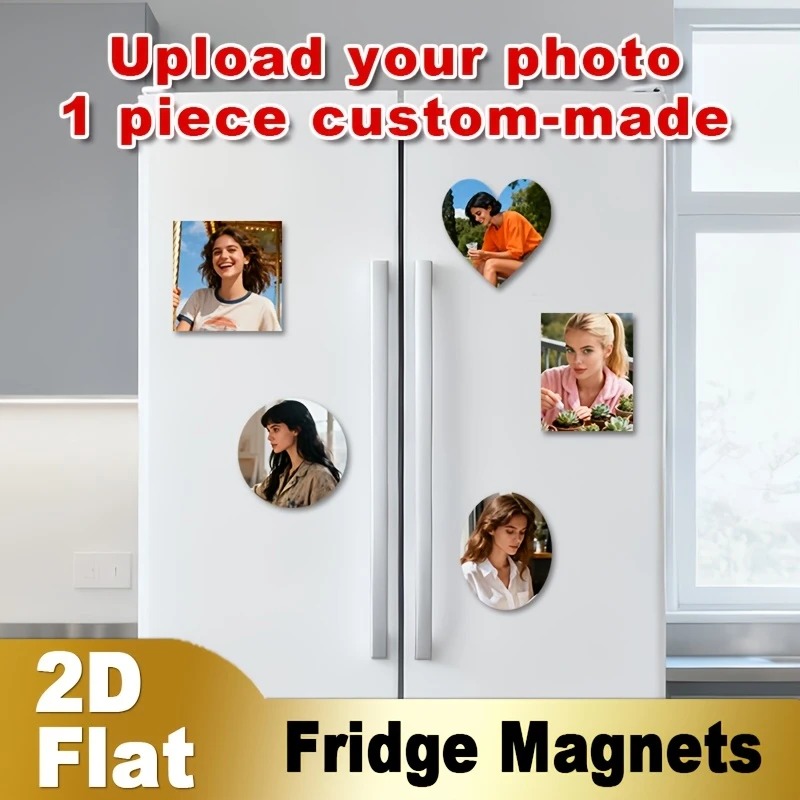 Home Decor Kitchen - Aimant de réfrigérateur personnalisé avec photo,