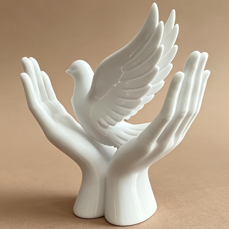 Abstract Sculpture Resin - Statue de la paix en forme