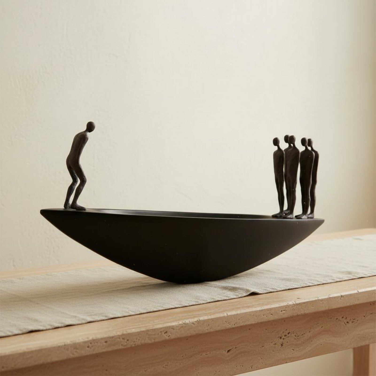 Abstract Sculpture Resin - Statue de voilier moderne en résine,