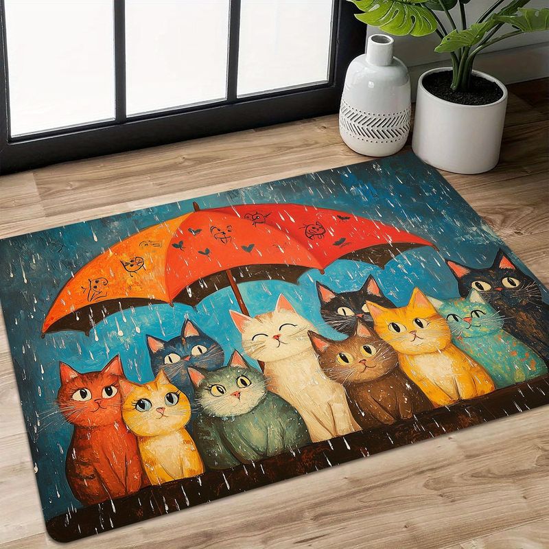 Home Decor Under 1000 - VIKAMA Tapis de porte antidérapant avec