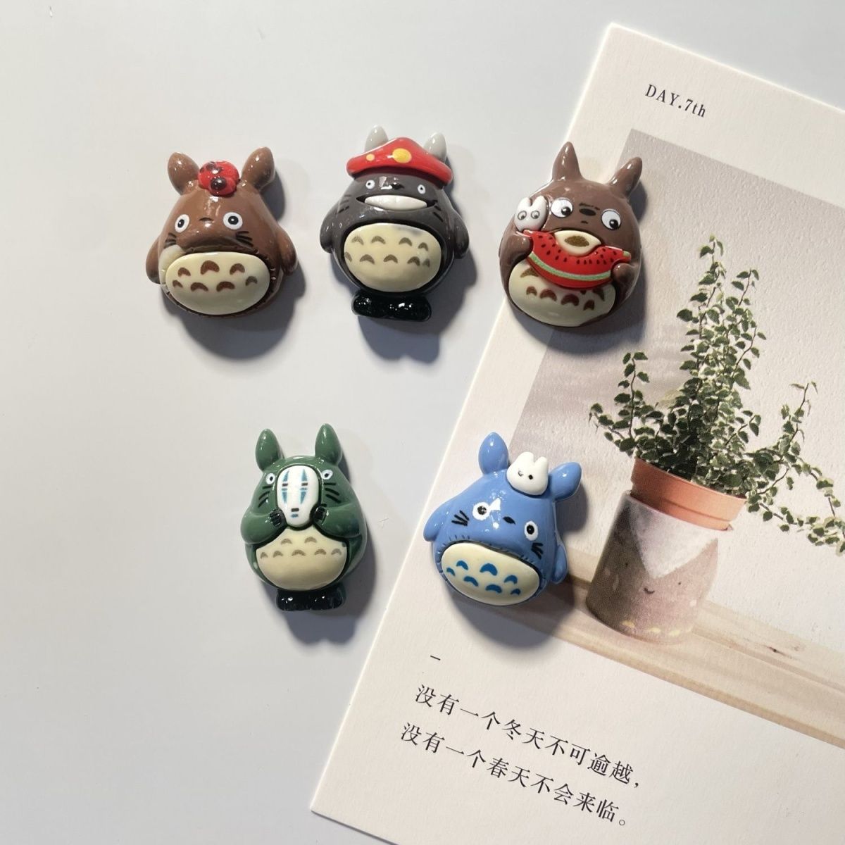 Home Decor Kitchen - Aimant de réfrigérateur en résine Totoro
