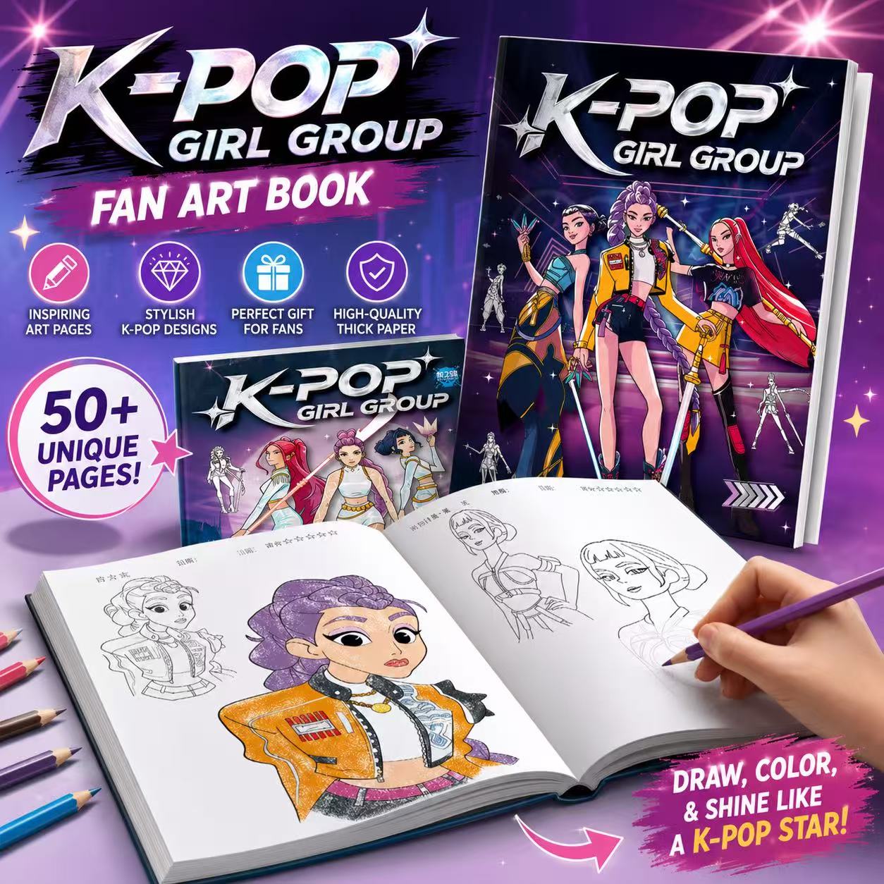 Livres de coloriage, dessins a - Canvas Painting avis et prix