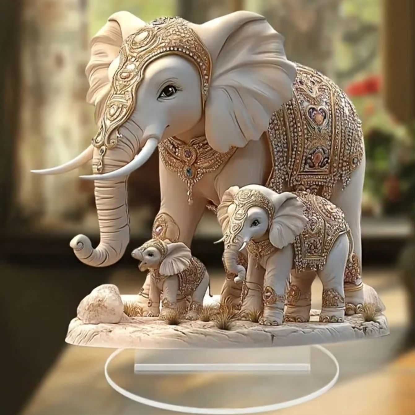 Statues décoratives d'éléphant - Abstract Sculpture Resin avis et prix