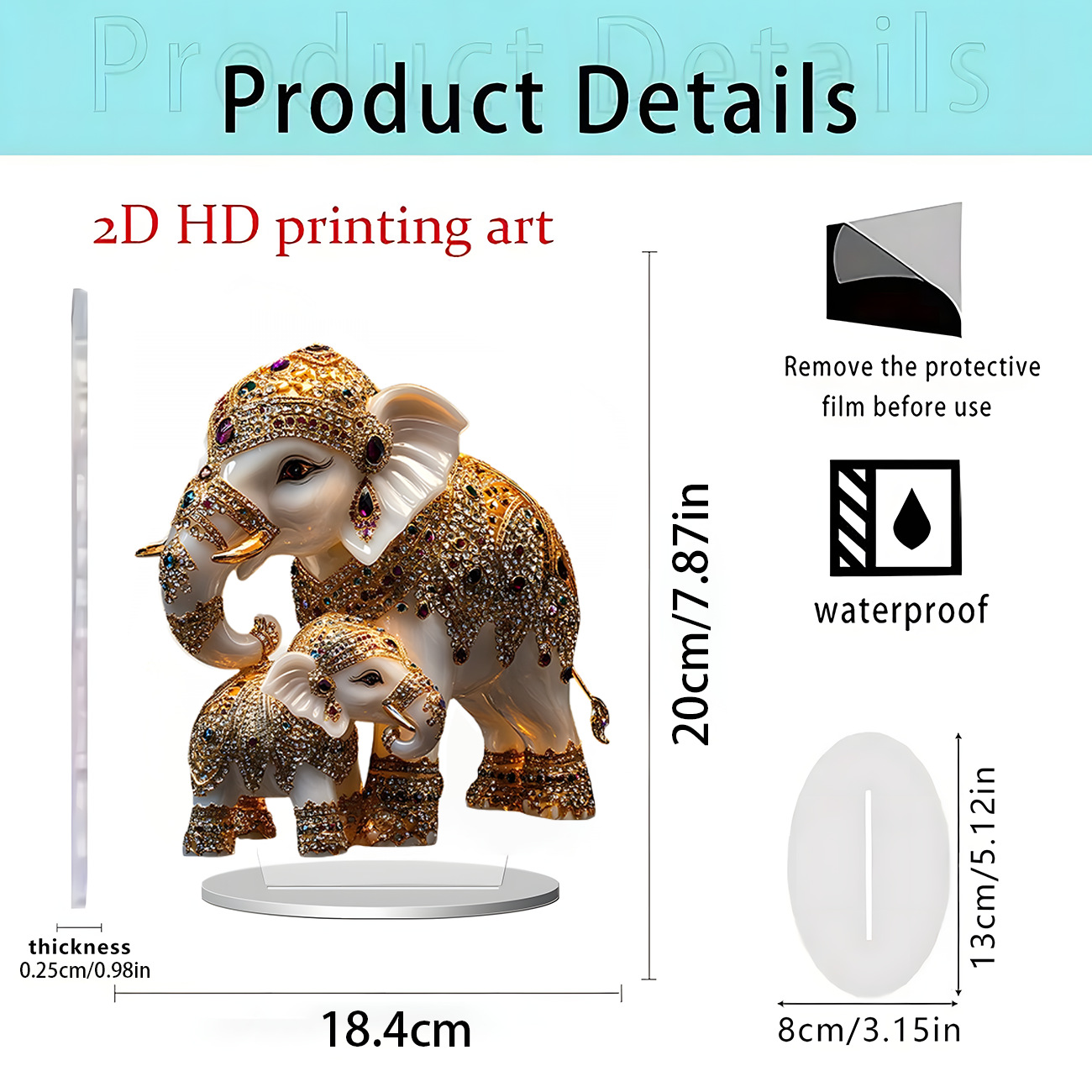 Statues décoratives d'éléphant - Abstract Sculpture Resin avis et prix