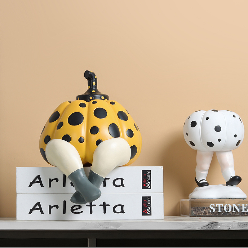Figurine de citrouille à pois  - Abstract Sculpture Resin avis et prix