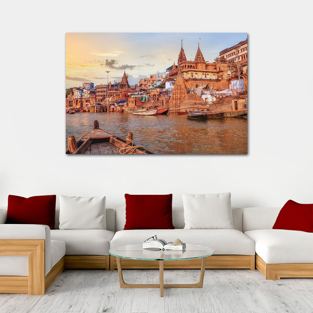 Affiche de paysage urbain du r - Home Decor Varanasi avis et prix