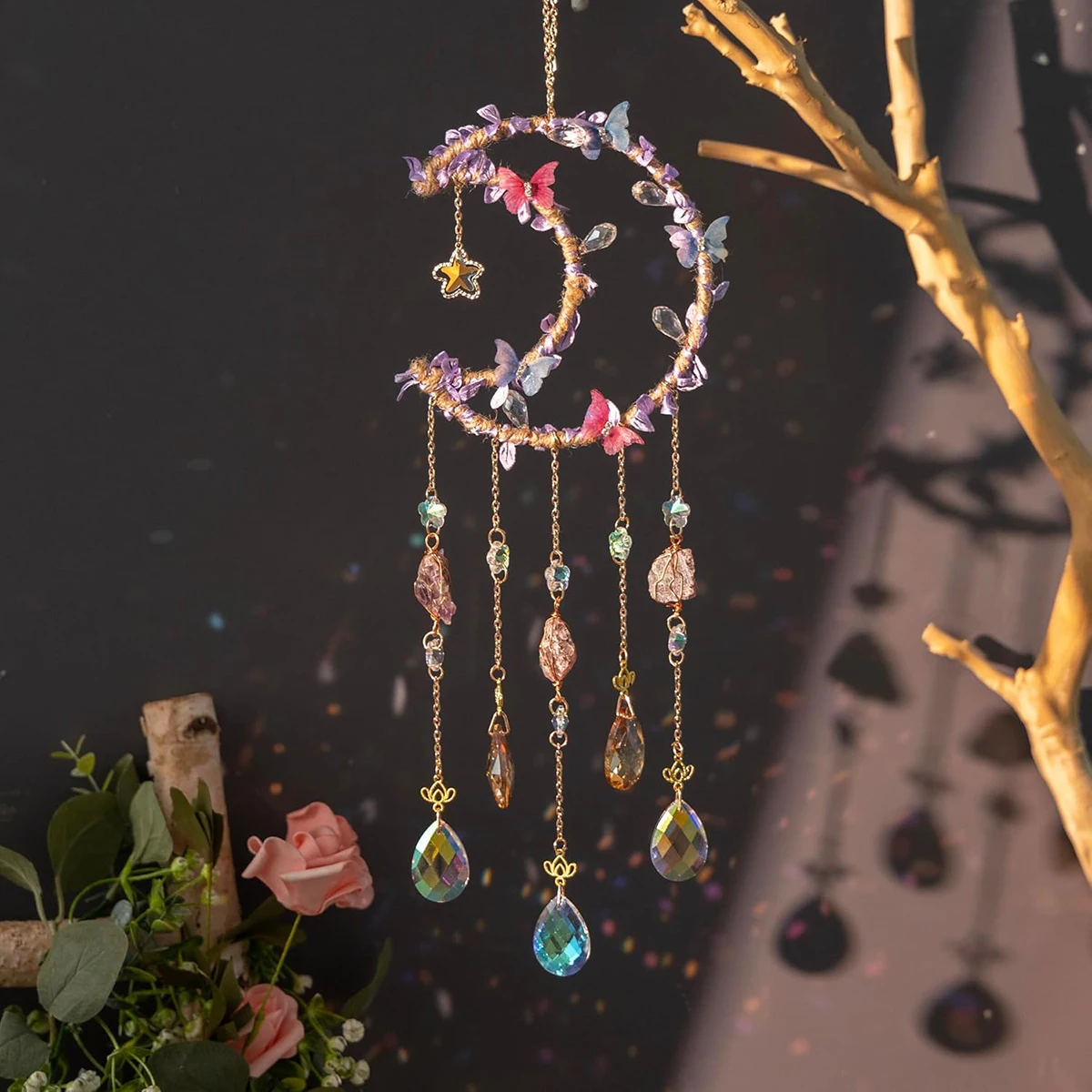 Attrape-soleil en cristal, car - Boho Wind Chimes avis et prix